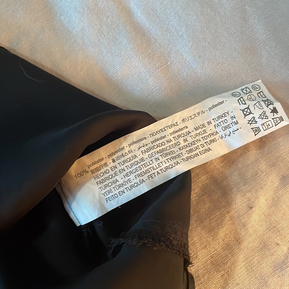 Zara Flowy Dressy Black Tank with Ruffle Collar sz XS - Picture 4 of 6